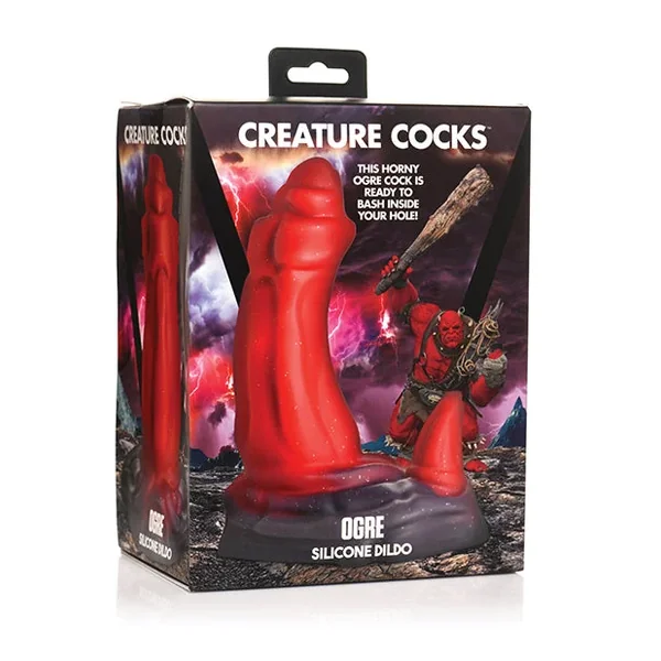 Creature Cocks Ogre Silicone Dildo – Red