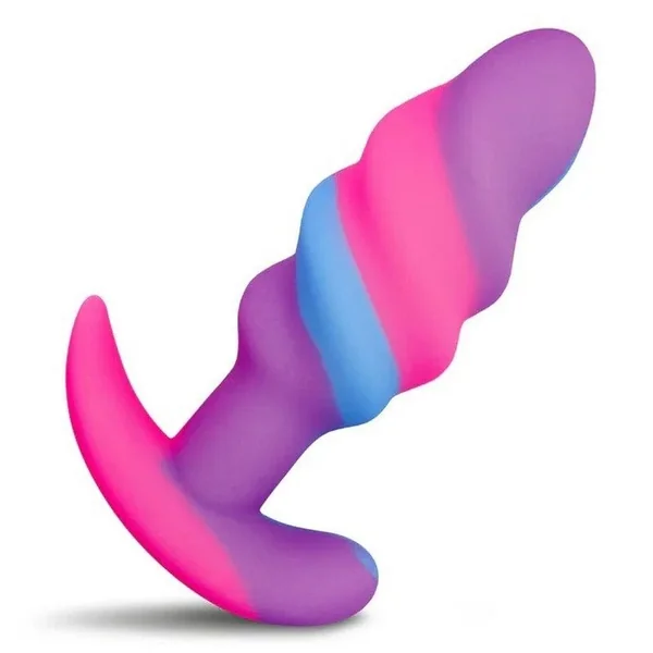 Creature Cocks Unicorn Swirl Butt Plug Small