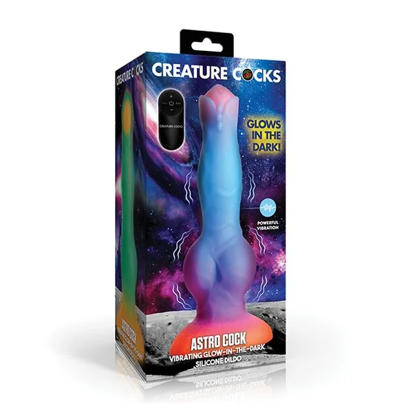Creature Cocks Vibrating Space Cock Glow-in-the-Dark Silicone Dildo