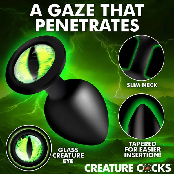 Creature Eye Green Silicone Butt Plug by XR