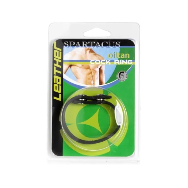 C-Ring With Snaps Soft Leather - Black