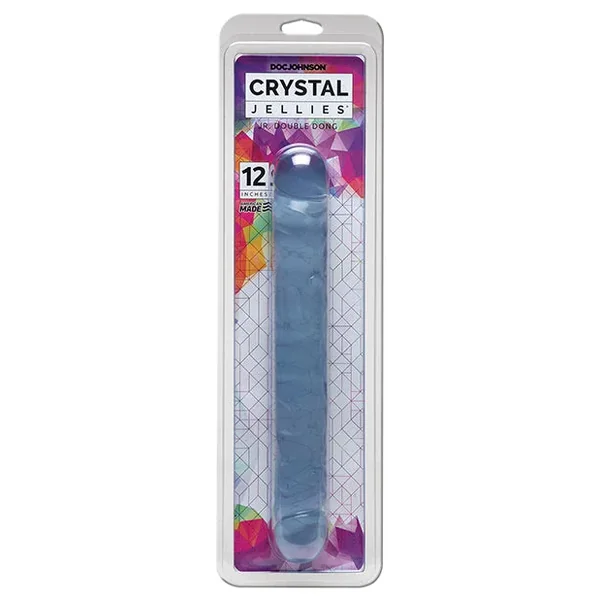 Crystal Jellies 12″ Jr. Double Dong – Clear