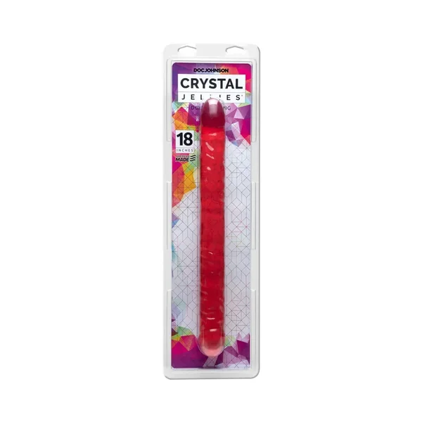 Crystal Jellies – Double Dong Pink 18in