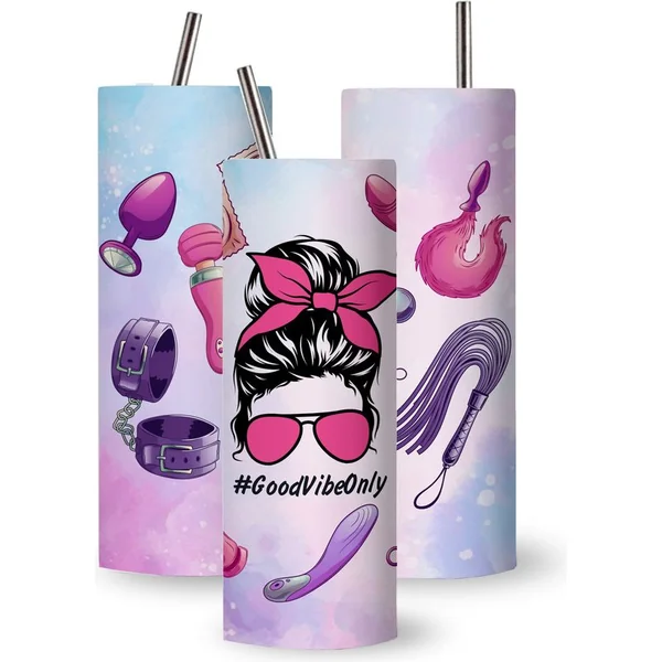 Customized Erotic Stainless Steel Tumbler Cup - 20 oz / 591 ml
