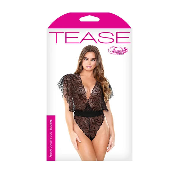 (D) TEASE KENDALL LACE KIMONO TEDDY MEDIUM/ LARGE