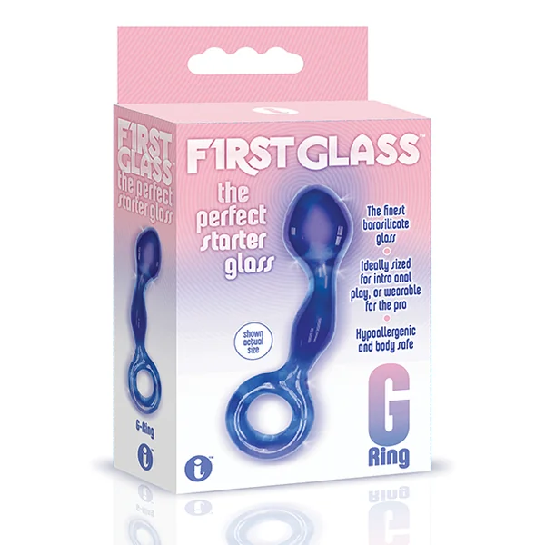(D) THE 9S FIRST GLASS G-RING & PUSSY STIMULATOR