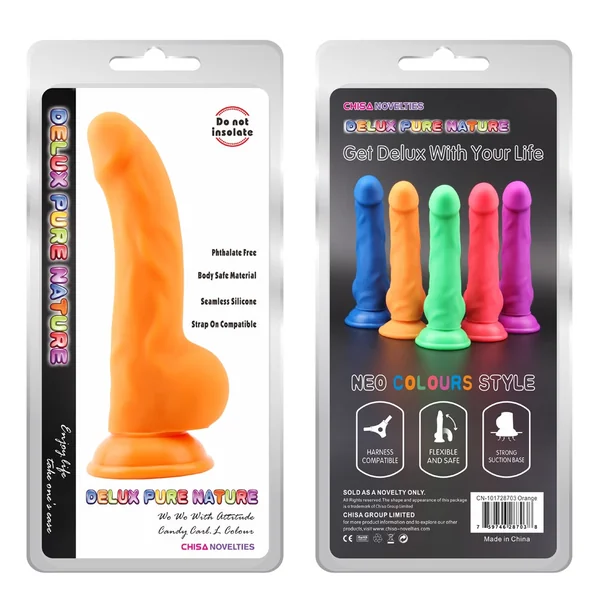 Delux Carl. L Liquid Silicone Strong Suction Cup Dildo