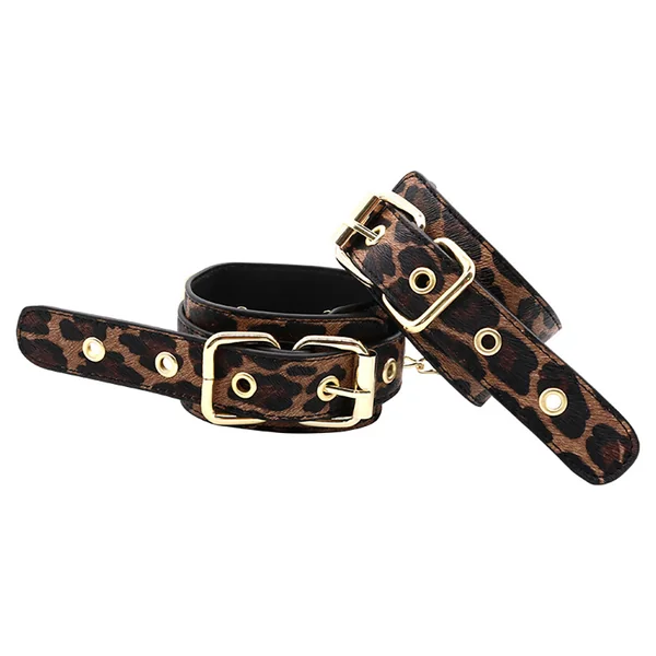 Deluxe Fetish – Cuffs Leo & Gold – 11″