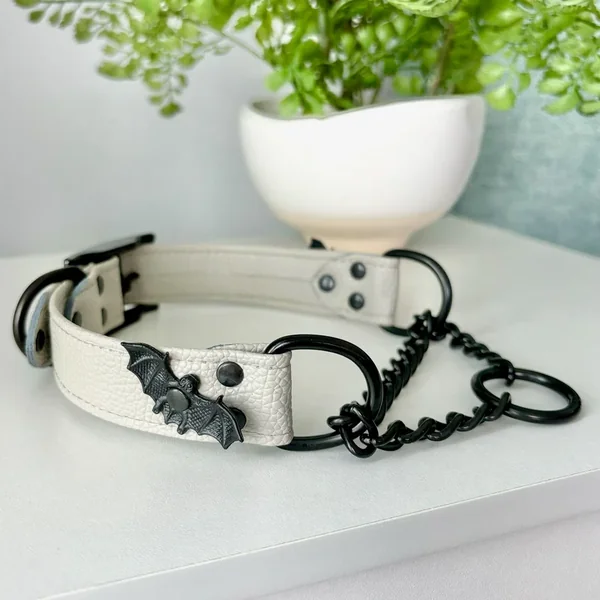 Design Your Own Halloween Bat Martingale BDSM Collar