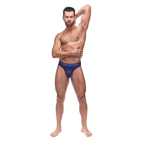 Diamond Mesh Bong Thong Blue S-m