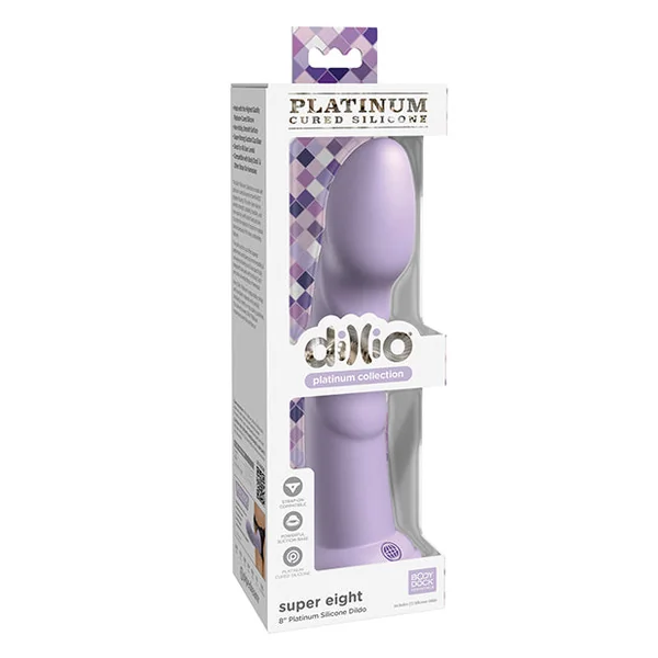 Dillio Platinum 8 Inch Super Eight Silicone Dildo