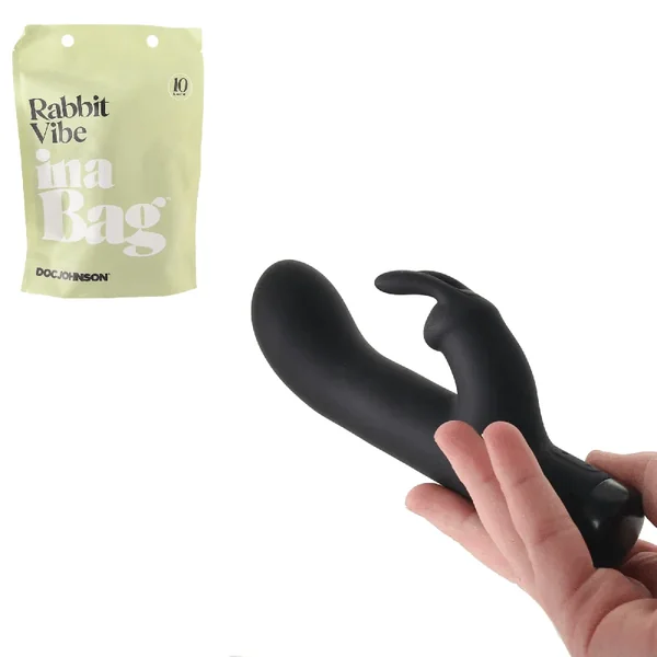 Doc Johnson Rechargeable Vibrating Silicone Rabbit Vibrator In A Bag