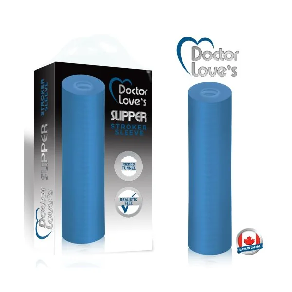 DOCTOR LOVE SLIPPER STROKER BLUE TRANSPARENT