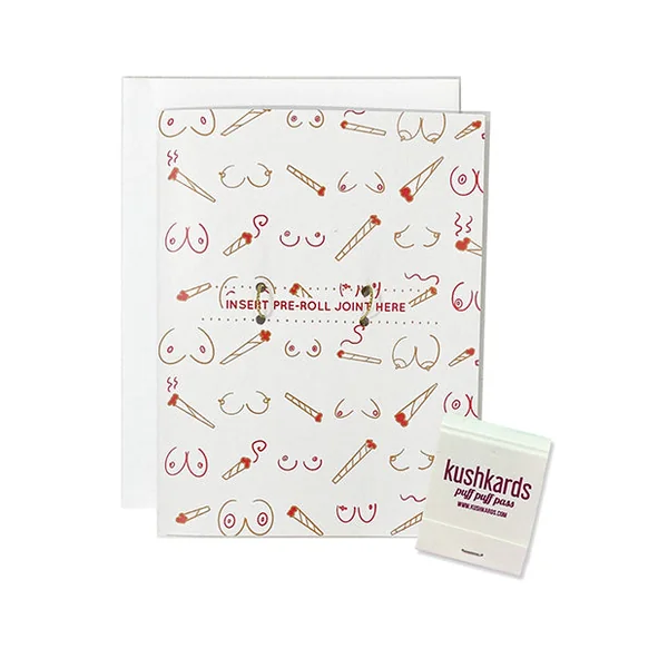 Doobies Boobies Greeting Card w/Matchbook