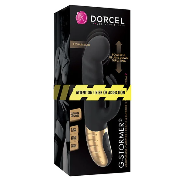 Dorcel G-stormer Thrusting G Spot Rabbit - Black-gold