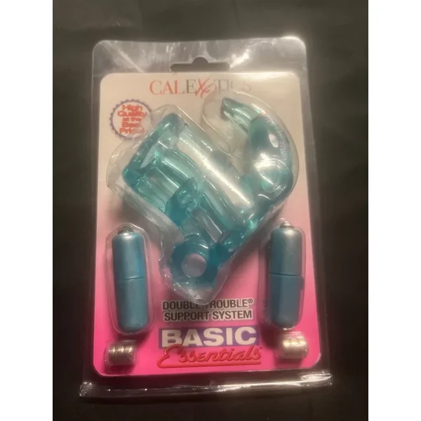 Double Trouble Vibrating Support System in Blue