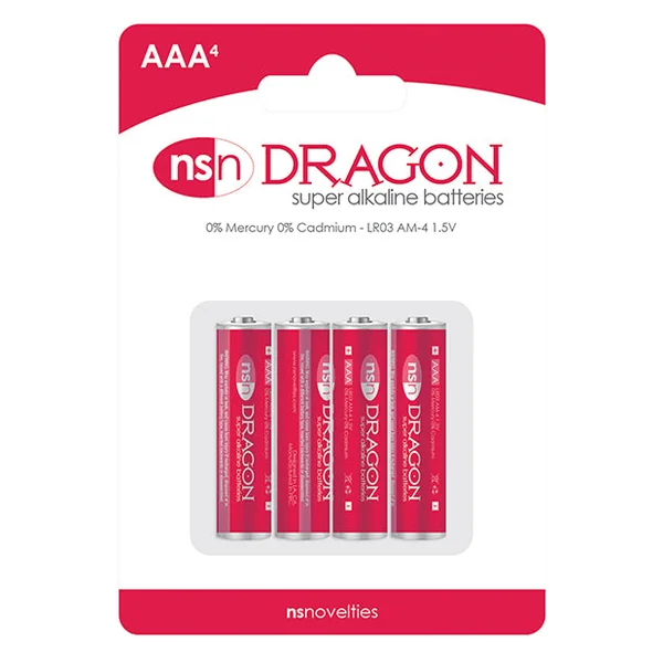 Dragon Alkaline Batteries - AAA Pack of 4