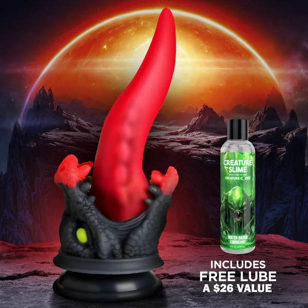Dragon Roar Silicone Dildo + Free Lubricant