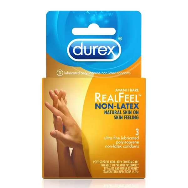 Durex Avanti Real Feel Non Latex Lubricated Condoms 3-Pack