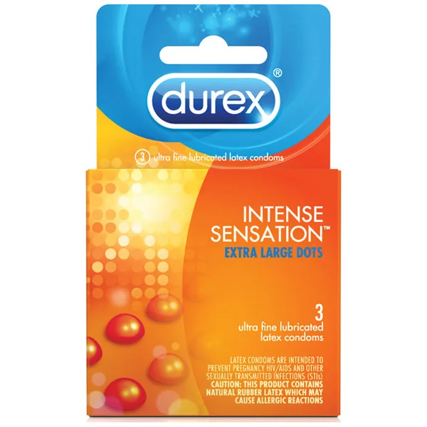 Durex Intense Sensation Condom - Box Of 3