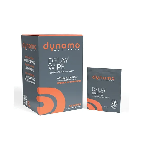 Dynamo Wellness Delay Wipe 4% – 36 Pack