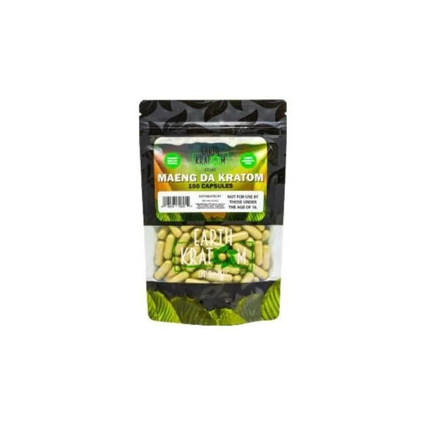 Earth Kratom 150ct Capsules Maeng Da