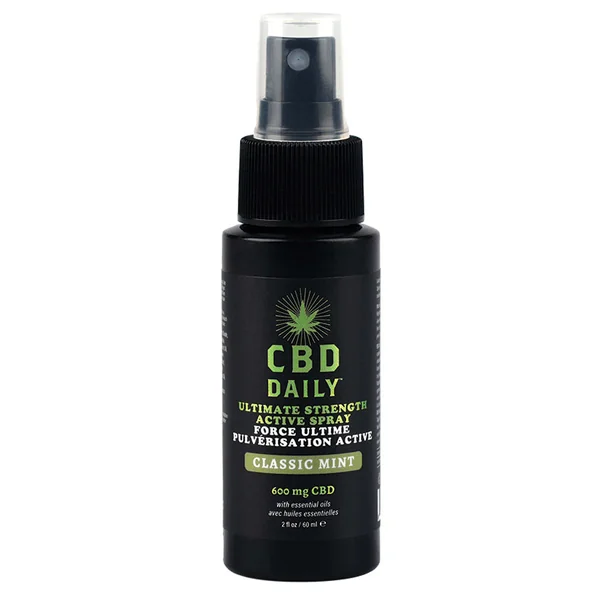 Earthly Body CBD Daily Ultimate Strength Active Spray - Classic Mint 2oz