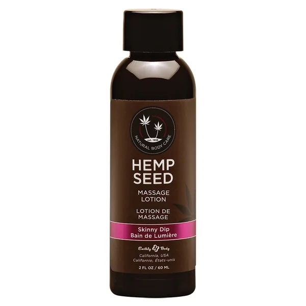 Earthly Body Hemp Seed Massage Lotion - Skinny Dip 2oz
