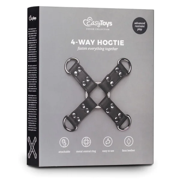 Easy Toys Faux Leather Hogtie - Black