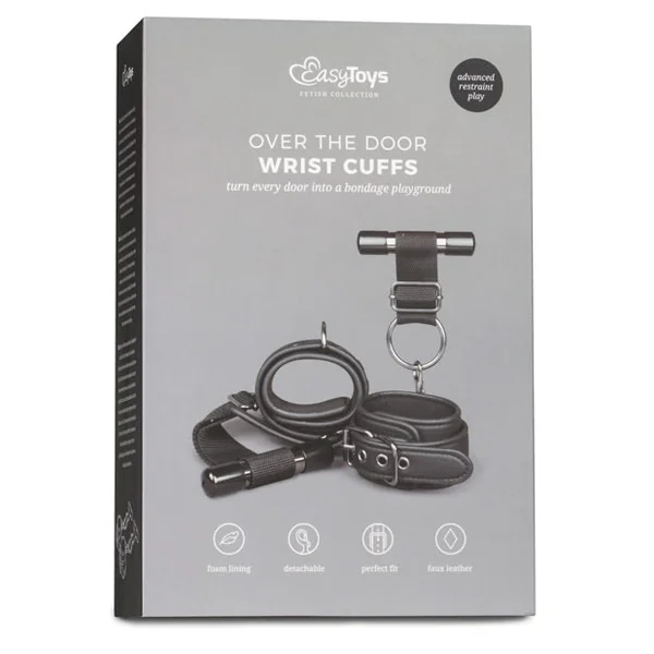 Easy Toys Over The Door Wrist Cuffs - Black