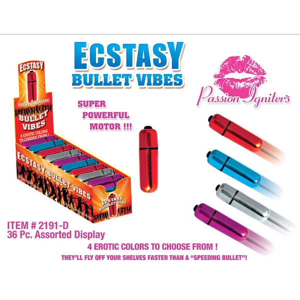 ECSTASY BULLET VIBES 36PC DISPLAY