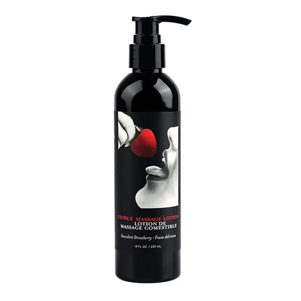 EDIBLE MASSAGE LOTION STRAWBERRY 8OZ