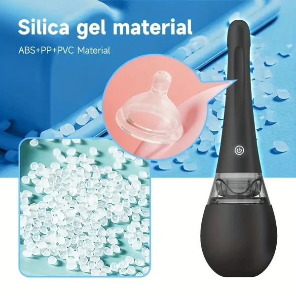 Electric Irrigator Cleaner 5 Speed Silicone Enema 5-hole Packaged Nozzle