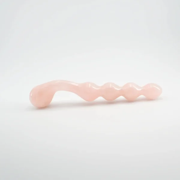 Elegance Knotted Rose Quartz Dildo