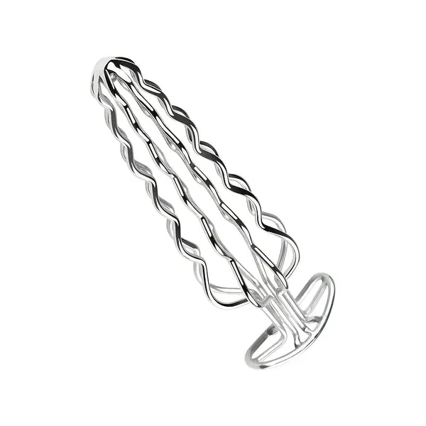 Elegant Metal Anal Plug With Hollow Design For Prostate Massage