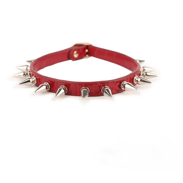EmberIntimacy Rebel Spike Leather Colla