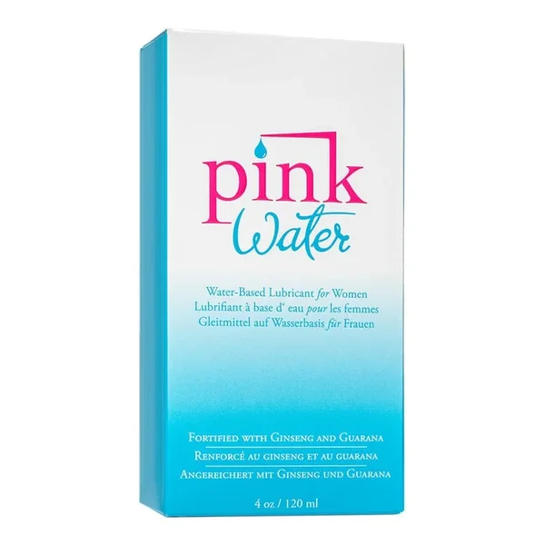 Empowered Products Pink Water Based Lube Glass Bottle