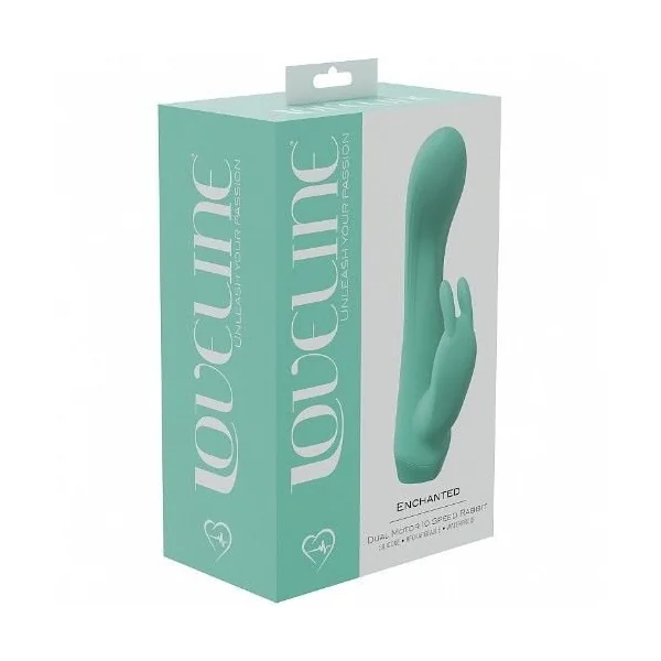 Enchanted – Duel Motor 10 Speed Vibrating Rabbit Green