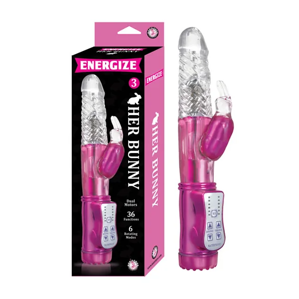 ENERGIZE HER BUNNY 3 PINK RABBIT VIBRATOR
