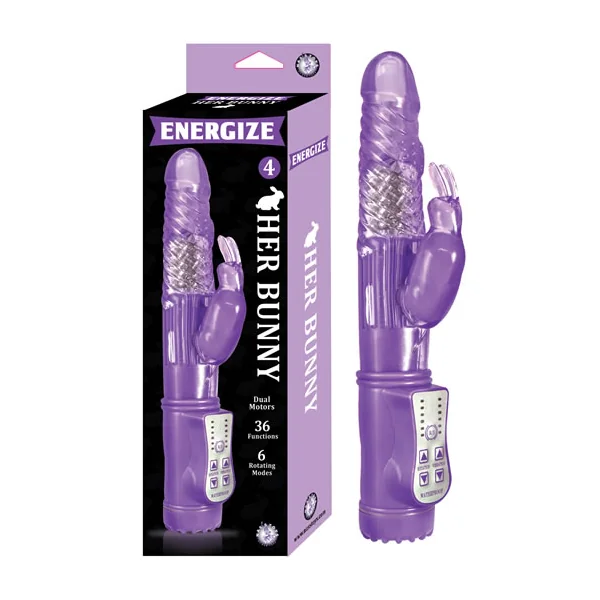 ENERGIZE HER BUNNY 4 PURPLE RABBIT VIBRATOR
