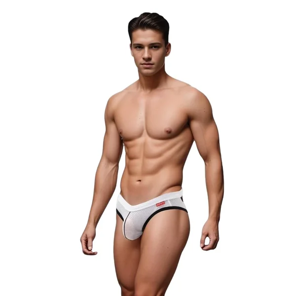 Envy Sport Mesh Jock-White-M/L
