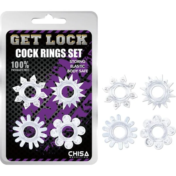 Erection Ring - Get Lock - Cock Rings Set