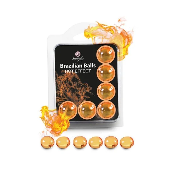 Erotic Lubricating Massage Balls - Brazilian Balls Hot | Warming Effect