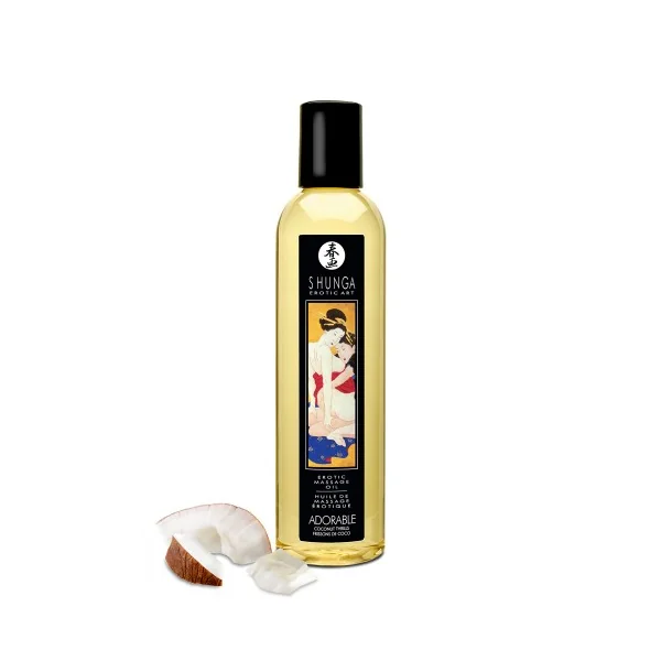 EROTIC MASSAGE OIL COCONUT THRILLS 8 OZ