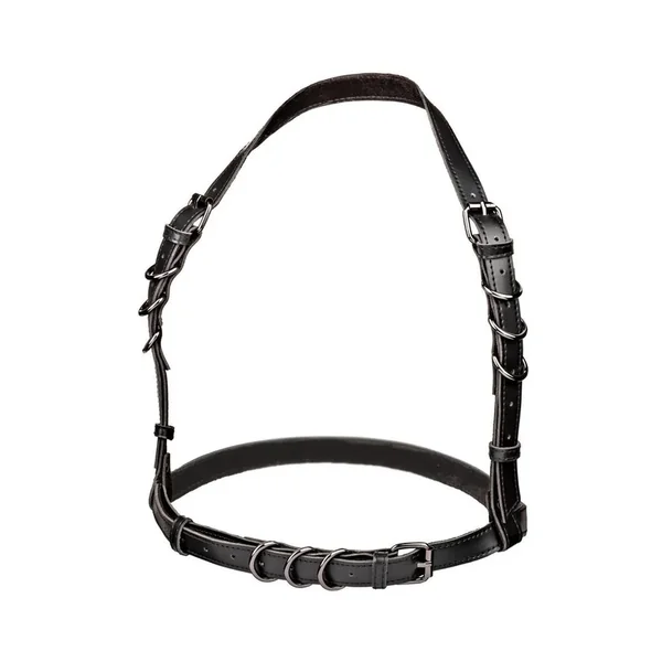 Euphoria Collection Halter Buckle Harness – Plus Size – Black