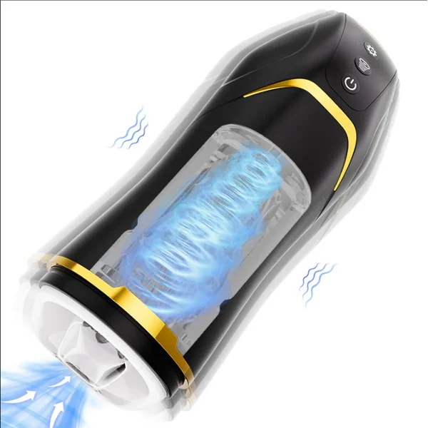 Evander Auto Sucking Male Masturbator - Vibrating & Waterproof