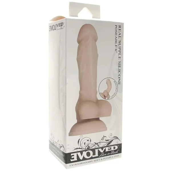 Evolved – Real Supple Poseable Dildo 6”
