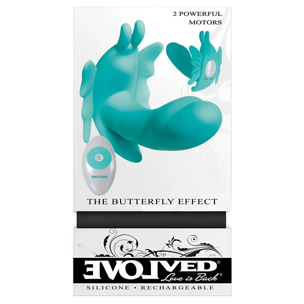 Evolved The Butterfly Effect Rechargeable Dual Stim - Teal