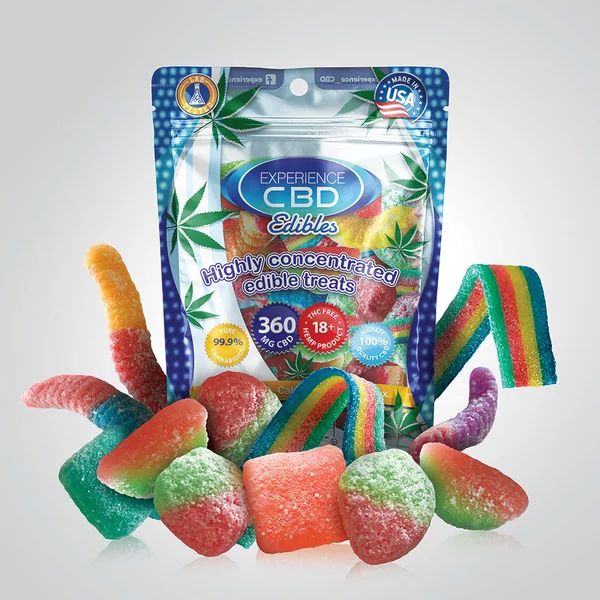 EXPERIENCE CBD 360MG ASSORTED GUMMIES 12PC (NET)