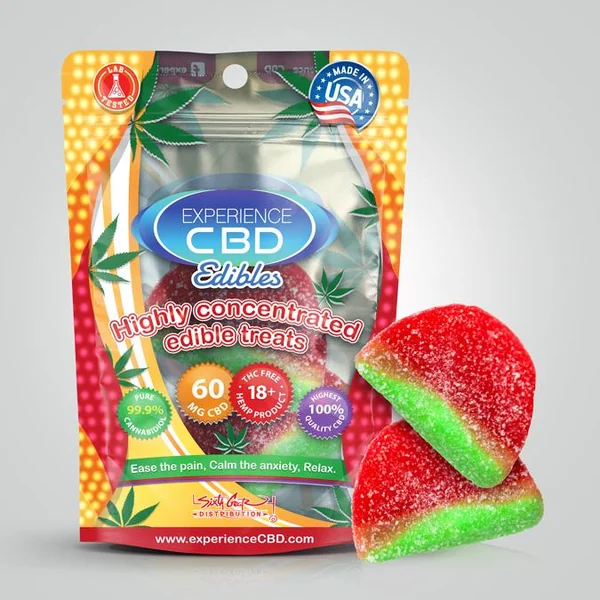 EXPERIENCE CBD 60MG WATERMELON GUMMIES 2PC (NET)